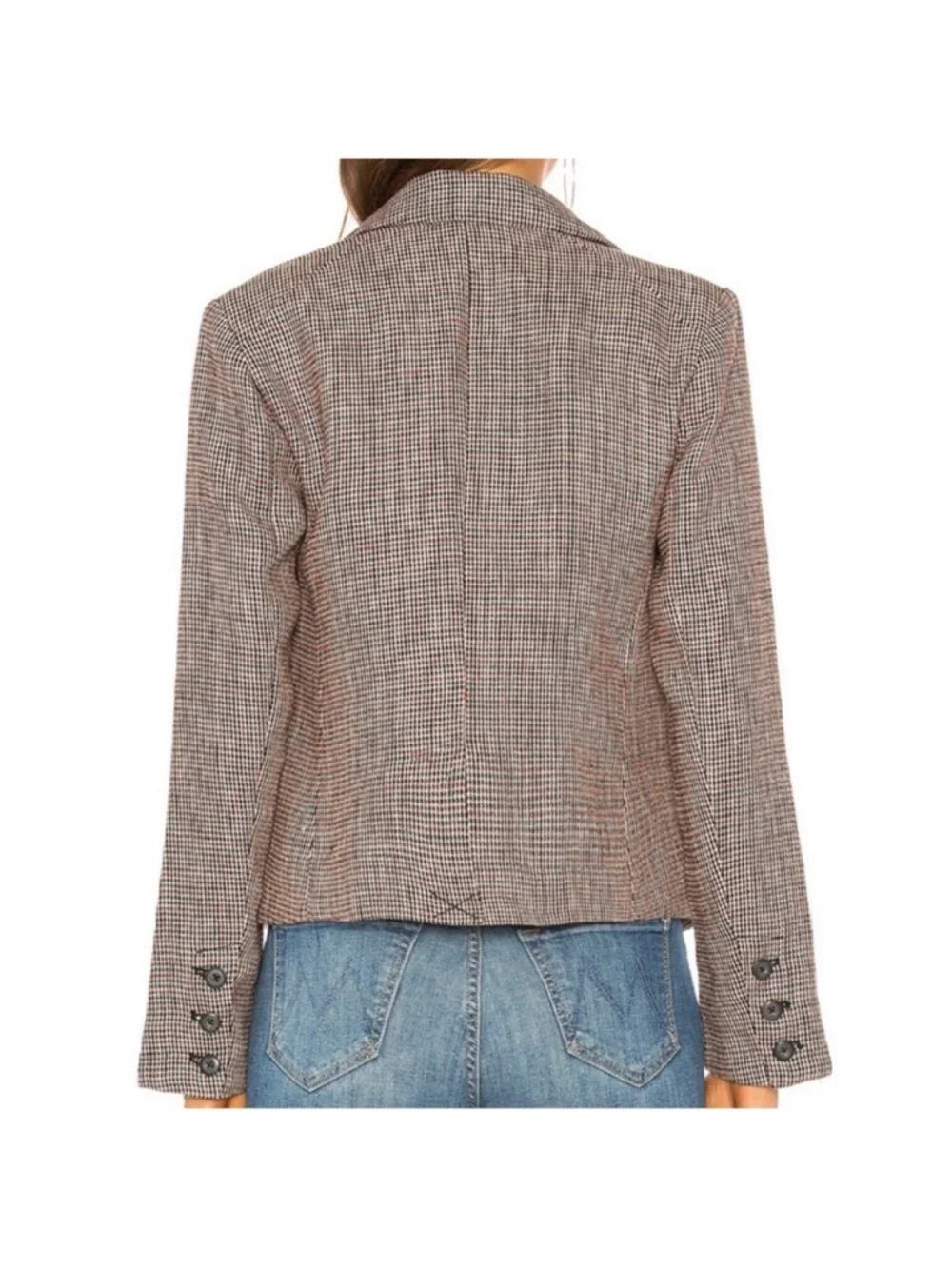 Like New Free People Chess Linen Blazer Size XS